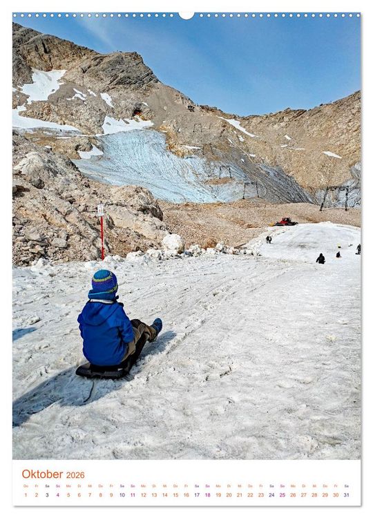 Produktbild: Gl&uuml;cksgef&uuml;hle auf dem Berg - Highlight Zugspitze (hochwertiger Premium Wandkalender 2026 DIN A2 hoch), Kunstdruck in Hochglanz