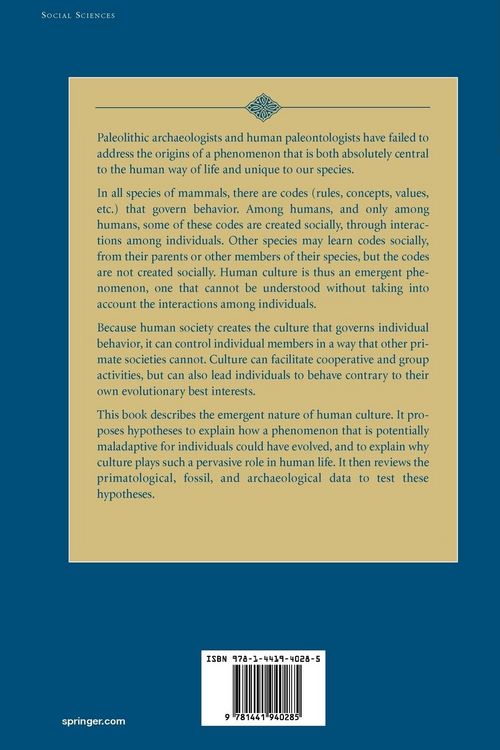 Produktbild: The Emergence of Culture