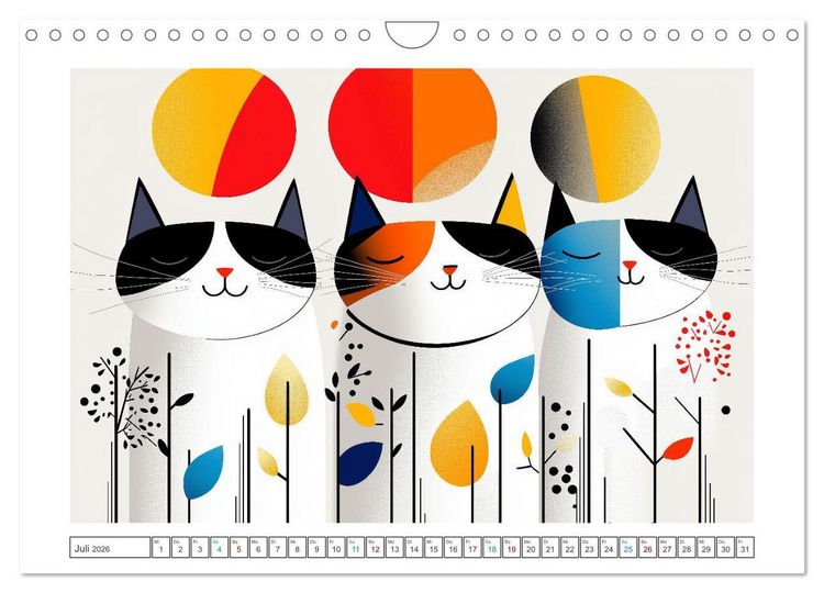 Produktbild: Schnurren, Springen, Streiche spielen (Wandkalender 2026 DIN A4 quer), CALVENDO Monatskalender