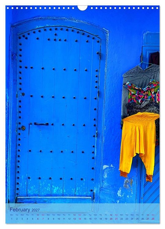 Produktbild: Chefchouen - The Blue City (Wall Calendar 2027 DIN A3 portrait), CALVENDO 12 Month Wall Calendar