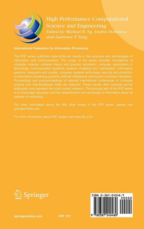 Produktbild: High Performance Computational Science and Engineering