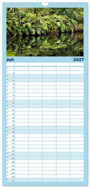 Produktbild: Familienplaner 2027 - Wasserzauber mit 5 Spalten (Wandkalender, 21 x 45 cm) CALVENDO