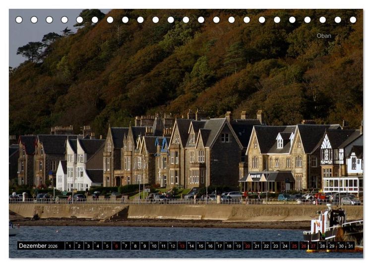 Produktbild: Schottland und Edinburgh (Tischkalender 2026 DIN A5 quer), CALVENDO Monatskalender