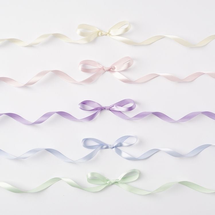 Produktbild: folia Satinb&auml;nder Pastel 5 Farben 10mmx4m 5 St&uuml;ck