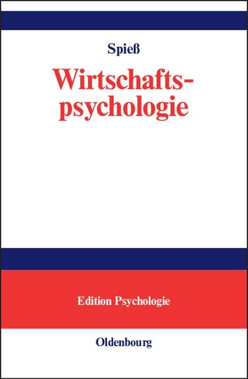 Produktbild: Wirtschaftspsychologie