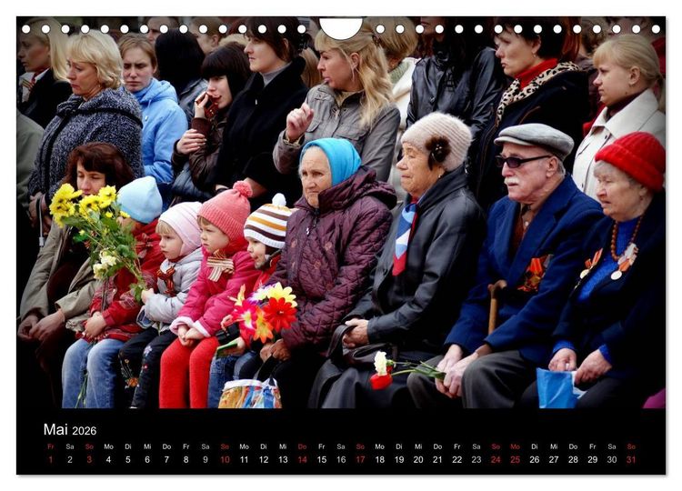 Produktbild: GESICHTER RUSSLANDS 2026 (Wandkalender 2026 DIN A4 quer), CALVENDO Monatskalender