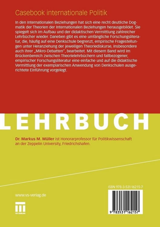 Produktbild: Casebook internationale Politik