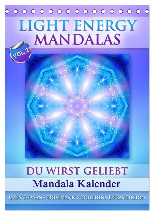 Produktbild: Light Energy Mandalas - Kalender - Vol. 2 (Tischkalender 2026 DIN A5 hoch), CALVENDO Monatskalender