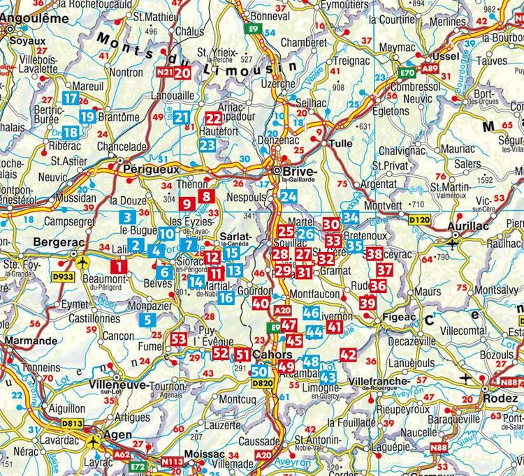 Produktbild: ROTHER Wanderf&uuml;hrer Dordogne &ndash; P&eacute;rigord, Quercy, Vall&eacute;e du Lot