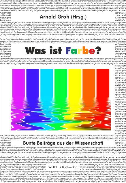 Produktbild: Was ist Farbe?