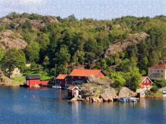Produktbild: CALVENDO Puzzle Fiskeb&auml;ckskil - Getevikssund | 2000 Teile Lege-Gr&ouml;&szlig;e 90x67cm Foto-Puzzle f&uuml;r gl&uuml;ckliche Stunden