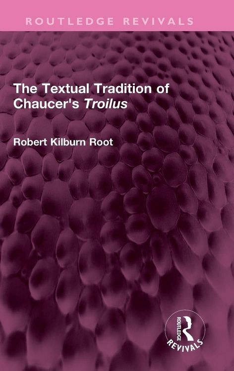 Produktbild: The Textual Tradition of Chaucer's Troilus