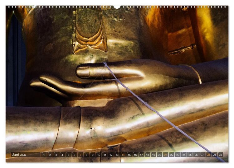 Produktbild: Buddhas tief im Fels (Wandkalender 2026 DIN A2 quer), CALVENDO Monatskalender