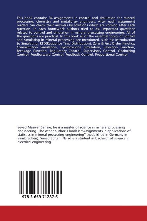 Produktbild: Assignments in Control and Simulation for Mineral Processing Engineers