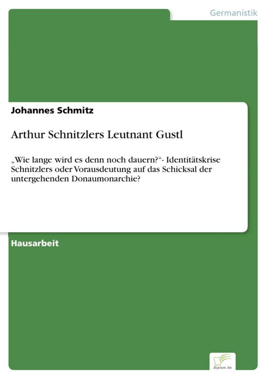 Produktbild: Arthur Schnitzlers Leutnant Gustl