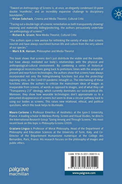 Produktbild: Toward an Anthropology of Screens