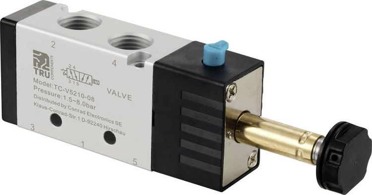 Produktbild: TRU COMPONENTS Magnetventil TC-12772452 TC-V5210-08G 1/4 1St.
