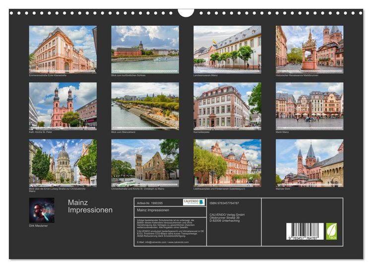 Produktbild: Mainz Impressionen (Wandkalender 2026 DIN A3 quer), CALVENDO Monatskalender