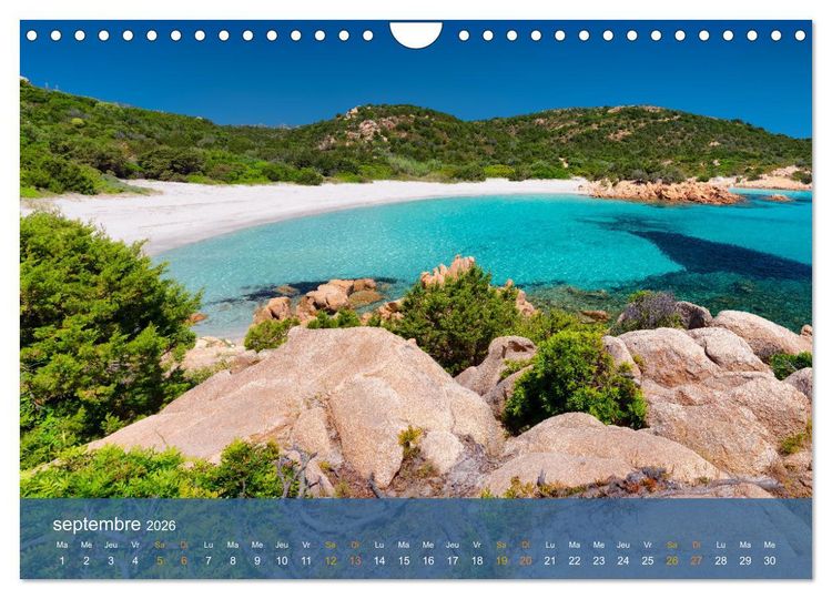 Produktbild: Sardaigne - L'&acirc;me sauvage de la M&eacute;diterran&eacute;e (Calendrier mural 2026 DIN A4 vertical), CALVENDO calendrier mensuel