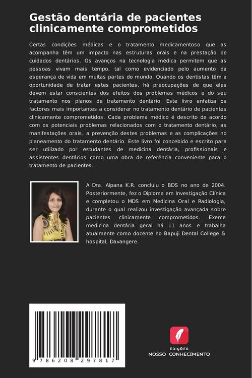 Produktbild: Gest&atilde;o dent&aacute;ria de pacientes clinicamente comprometidos