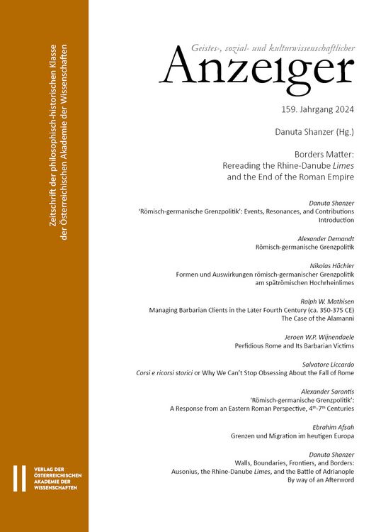 Produktbild: Geistes-, sozial- und kulturwissenschaftlicher Anzeiger ‒ Zeitschrift der philosophisch-historischen Klasse der &Ouml;sterreichischen Akademie der Wissenschaften, 159. Jahrgang (2024)