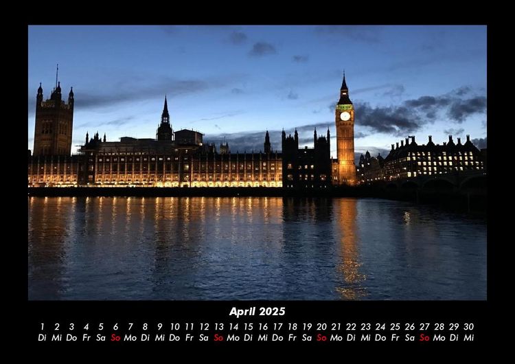Produktbild: London 2025 Fotokalender DIN A3