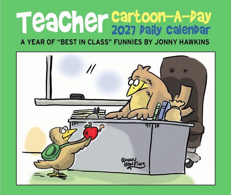 Produktbild: Teacher Cartoon-A-Day by Jonny Hawkins 2027 5.4 X 6.2 Box Calendar