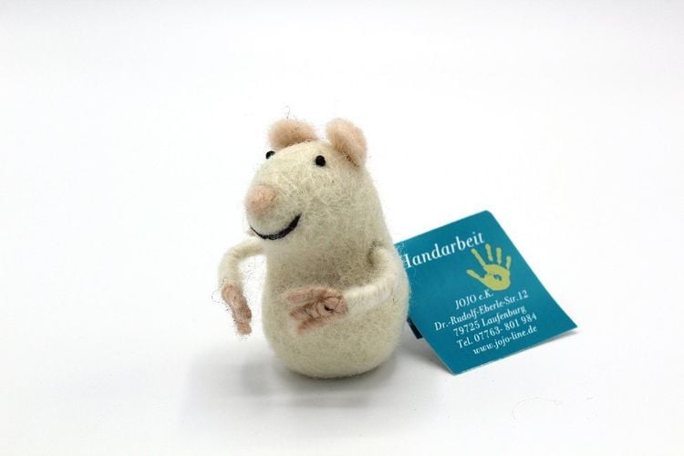 Produktbild: Geldm&auml;use, 5-7 cm, wei&szlig;