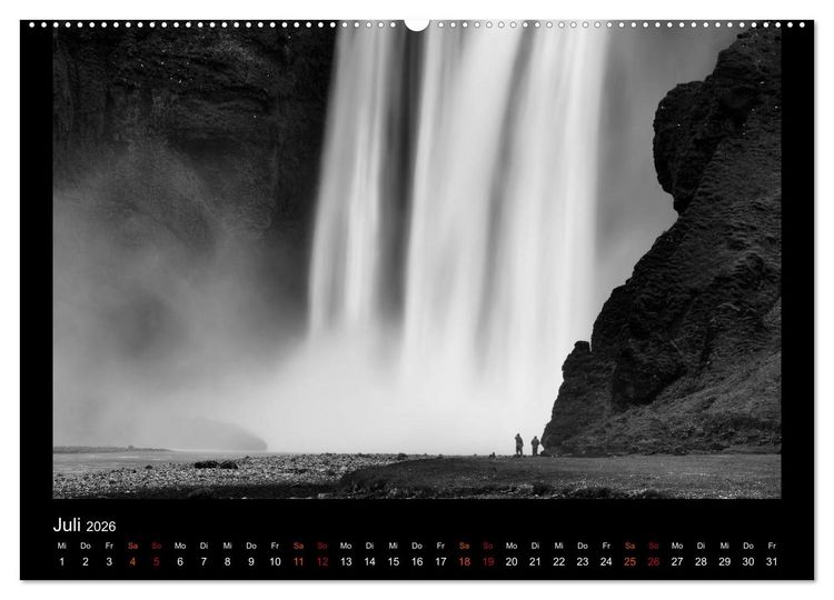 Produktbild: Soultouch - Schwarzwei&szlig; Landschaften, die die Seele ber&uuml;hren (hochwertiger Premium Wandkalender 2026 DIN A2 quer), Kunstdruck in Hochglanz