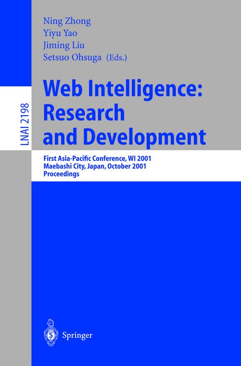 Produktbild: Web Intelligence: Research and Development