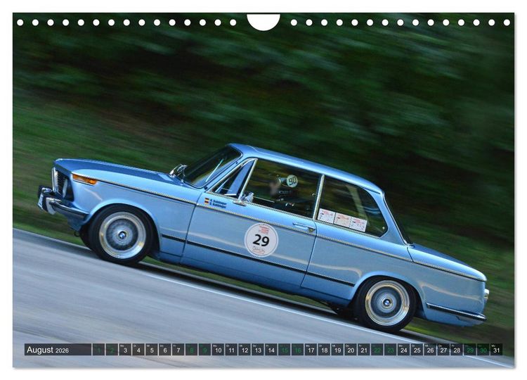 Produktbild: OLDTIMER BERGRENNEN - BMW Fahrzeuge (Wandkalender 2026 DIN A4 quer), CALVENDO Monatskalender