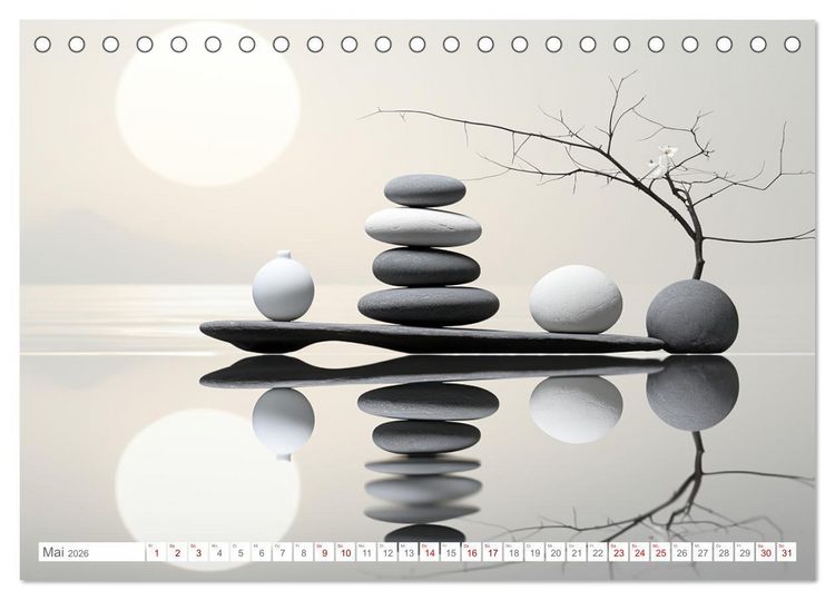 Produktbild: Zen (Tischkalender 2026 DIN A5 quer), CALVENDO Monatskalender