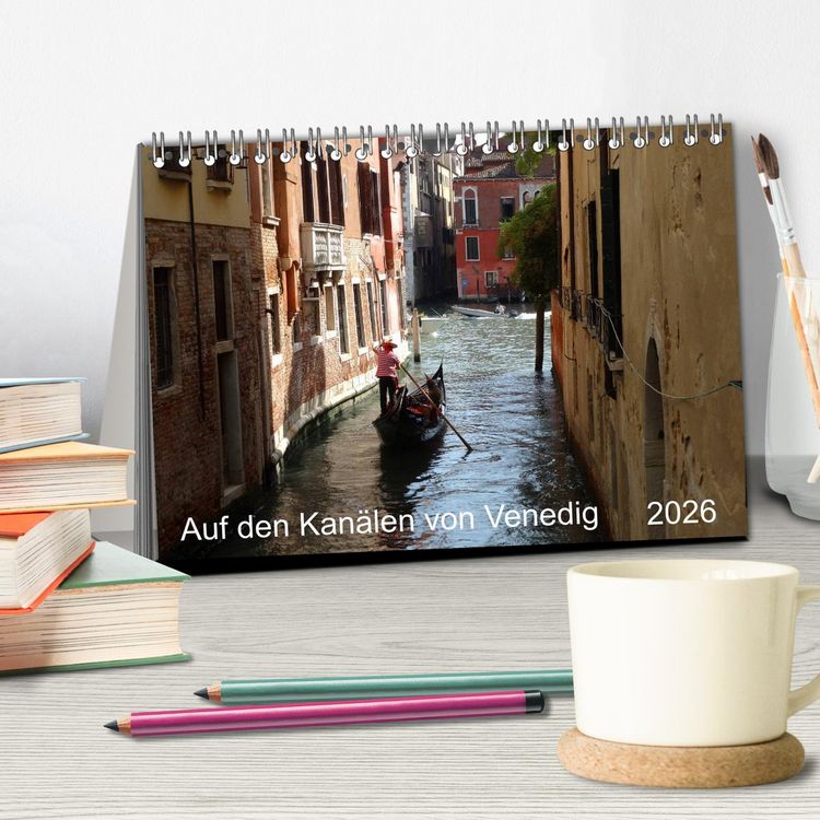 Produktbild: Auf den Kan&auml;len von Venedig (Tischkalender 2026 DIN A5 quer), CALVENDO Monatskalender