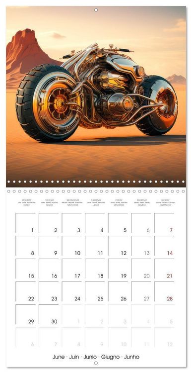 Produktbild: Crazy fantasy Motorbikes (Wall Calendar 2026 12 &times; 12 Inch) CALVENDO 12 Month Wall Calendar
