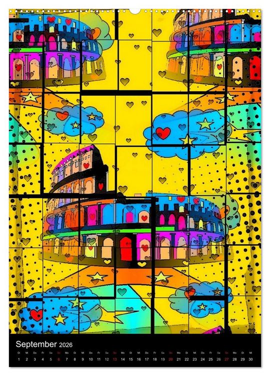 Produktbild: Pop ist auch eine ART von Nico Bielow (hochwertiger Premium Wandkalender 2026 DIN A2 hoch), Kunstdruck in Hochglanz