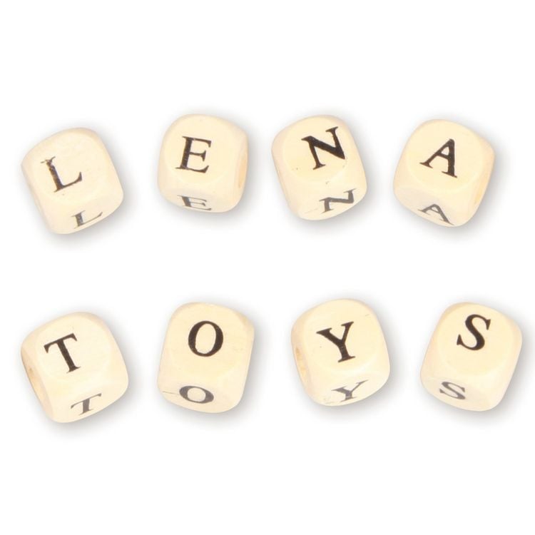 Produktbild: LENA 32005 - Holz-Buchstabenw&uuml;rfel, 300-tlg.