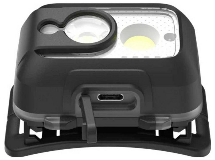 Produktbild: Hama LED-Stirnlampe "HL500-C", mit Akku, Kopflampe zum Joggen, Arbeiten, 4 Modi 00228609 Stirnlampe 120 g