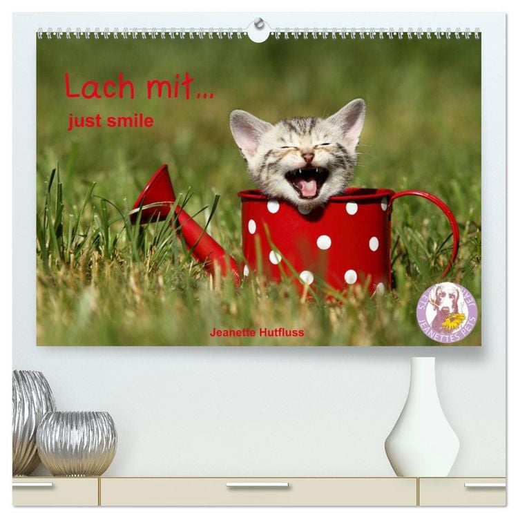 Produktbild: lach mit...just smile (hochwertiger Premium Wandkalender 2026 DIN A2 quer), Kunstdruck in Hochglanz