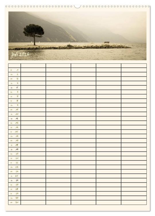 Produktbild: Der Gardasee im Norden - Familienplaner 2026 (hochwertiger Premium Wandkalender 2026 DIN A2 hoch), Kunstdruck in Hochglanz
