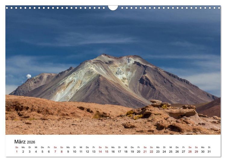 Produktbild: Bolivien - Einzigartige Landschaft (Wandkalender 2026 DIN A3 quer), CALVENDO Monatskalender