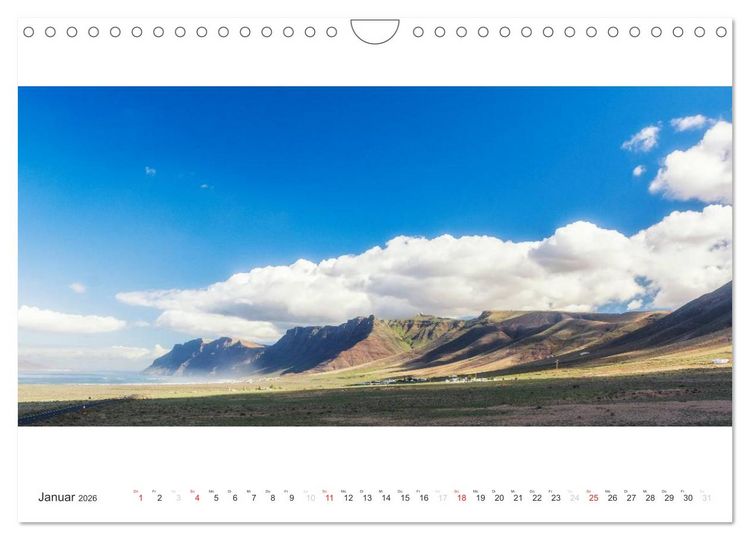 Produktbild: Lanzarote - Insel der Feuerberge (Wandkalender 2026 DIN A4 quer), CALVENDO Monatskalender