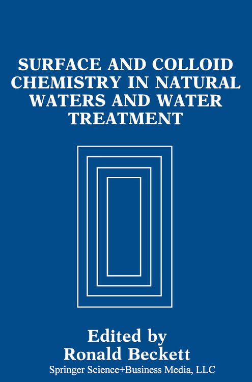 Produktbild: Surface and Colloid Chemistry in Natural Waters and Water Treatment