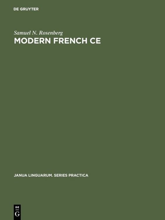 Produktbild: Modern French CE