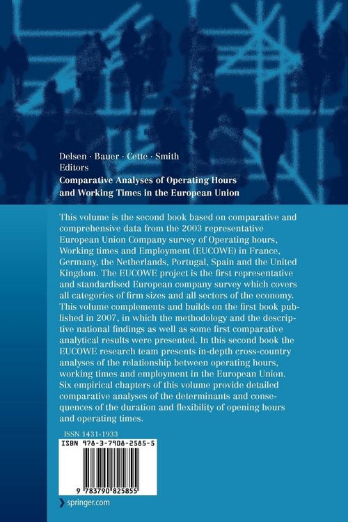 Produktbild: Comparative Analyses of Operating Hours and Working Times in the European Union