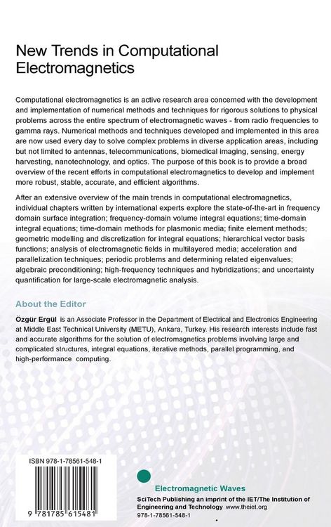 Produktbild: New Trends in Computational Electromagnetics