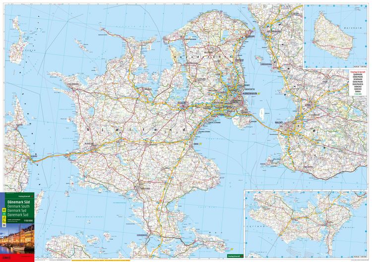 Produktbild: freytag & berndt Stra&szlig;enkarte D&auml;nemark Set 1:150.000