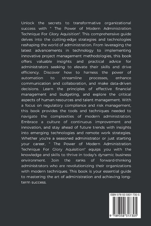 Produktbild: The Power of Modern Administration Technique For Glory Aquisition