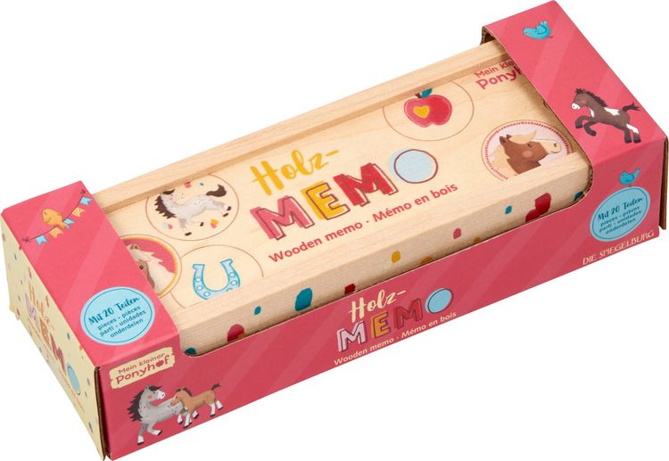 Produktbild: Holz-Memo - Mein kl. Ponyhof