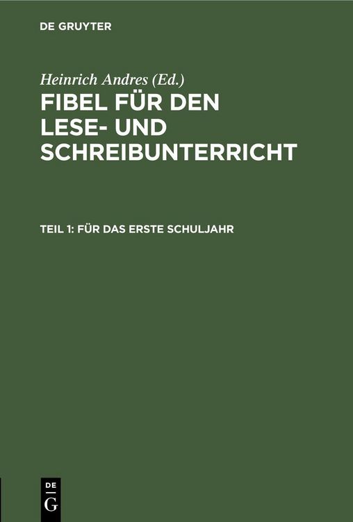 Produktbild: F&uuml;r das erste Schuljahr