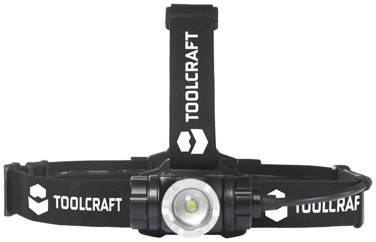 Produktbild: TOOLCRAFT TO-7838472 SMD LED Stirnlampe akkubetrieben 1000lm 5.5h TO-7838472
